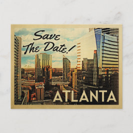 Tarjetas de Atlanta Save The Date con Postales Vin