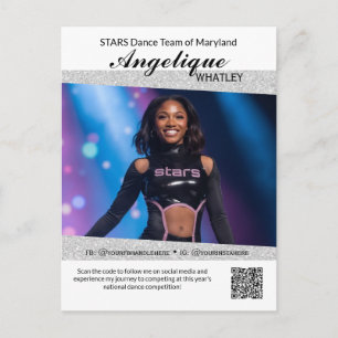 Tarjetas de Autógrafo de Baile con Código QR