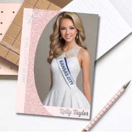 Tarjetas de Autógrafo de Purpurina de Oro Rosa par
