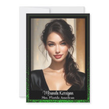 Tarjetas de autografo del concurso Emerald Glitz