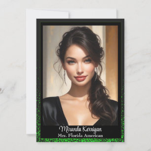Tarjetas de autografo del concurso Emerald Glitz
