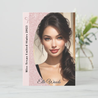 Tarjetas de Autografo del Purpurina Pastel