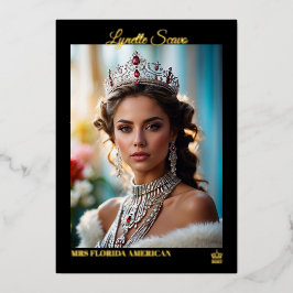 Tarjetas de Autógrafo para Certamen Elegantes con 