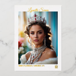 Tarjetas de Autógrafo para Certamen Elegantes con 