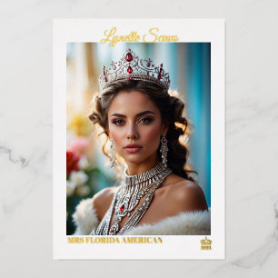 Tarjetas de Autógrafo para Certamen Elegantes con 