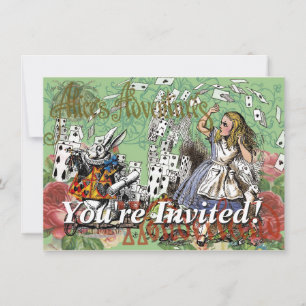tarjetas de aventura de alice en el país de las ma