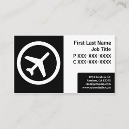 Tarjetas de avión sencillas y blancas modernas