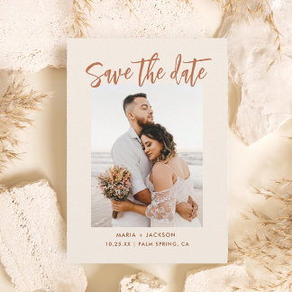 Tarjetas de aviso de boho postre foto