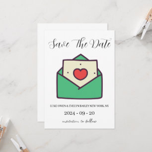tarjetas de aviso de fecha de navidad rojas y verd