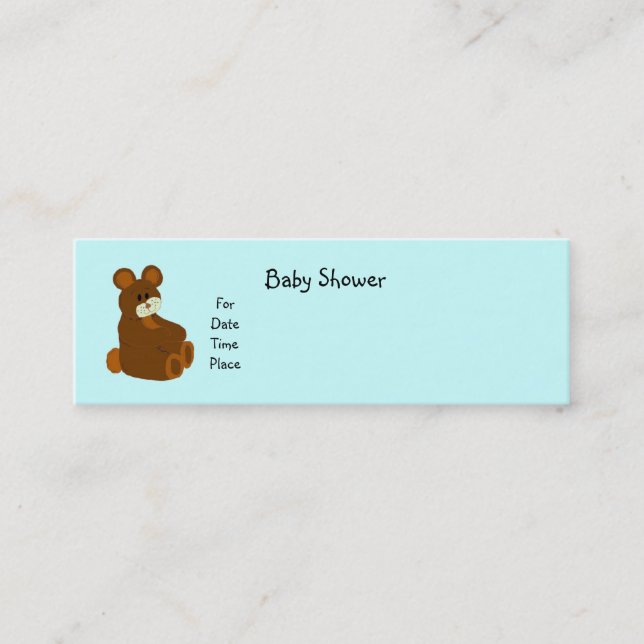 Tarjetas de Baby Shower (Anverso)