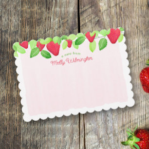 Tarjetas de Baby Shower Berry Sweet Red Strawberry