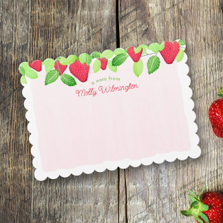 Tarjetas de Baby Shower Berry Sweet Red Strawberry