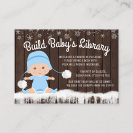 Tarjetas de Baby Shower de Niños Copo de Nieve Tra
