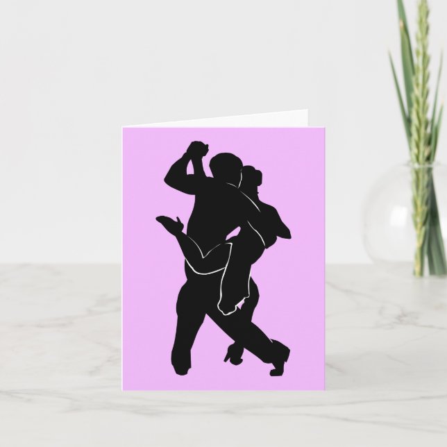 Tarjetas de bailarines de Tango Personalizadas con (Anverso)
