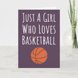 Tarjetas de Baloncesto Rosadas Lindas para Niñas B