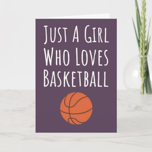 Tarjetas de Baloncesto Rosadas Lindas para Niñas B (Anverso)