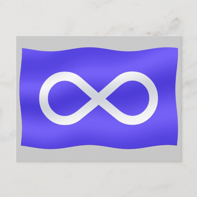 Tarjetas de bandera de Metis First Nations Art Car (Anverso)