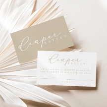 Tarjetas de barrido para pañales Baby Shower con g