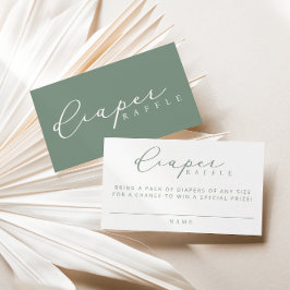 Tarjetas de barrido para pañales Baby Shower con g