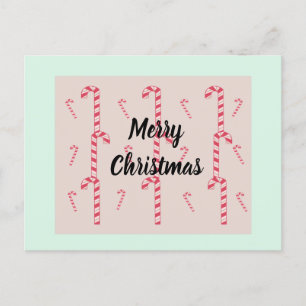 Tarjetas de bastones de caramelo de Navidad