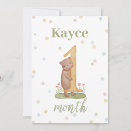 Tarjetas de bebé de hito mes a mes