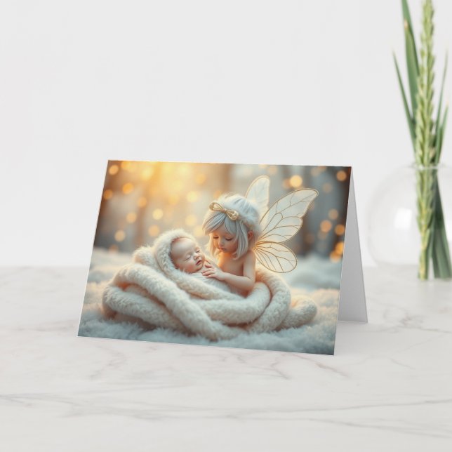 Tarjetas de Bebe Hada Hermosa (Anverso)