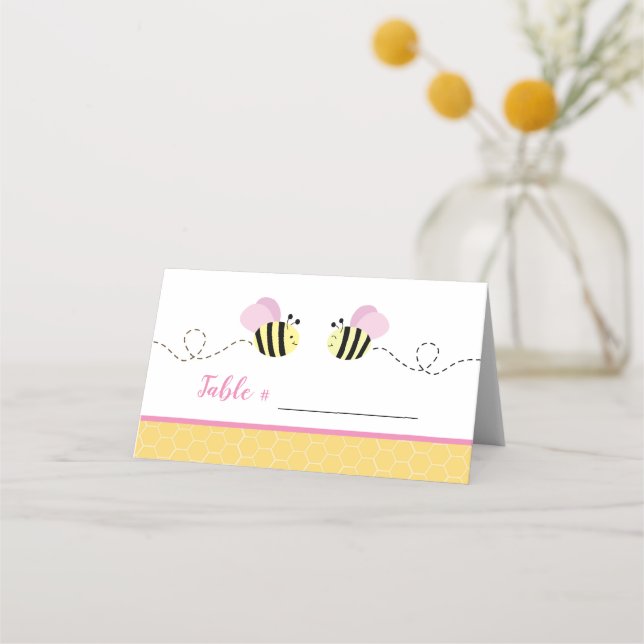 Tarjetas de Bee Place de Bumble Chica Rosa (Anverso)