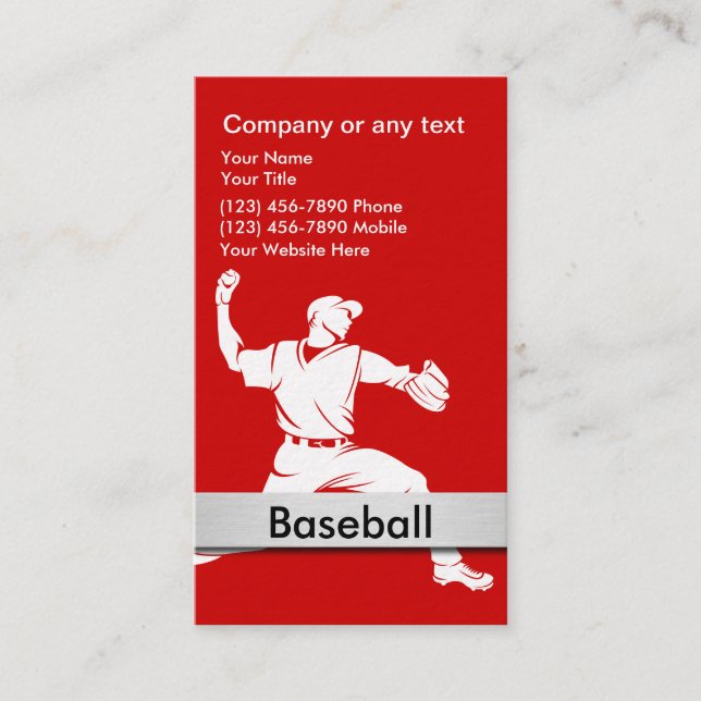 Tarjetas de béisbol (Anverso)