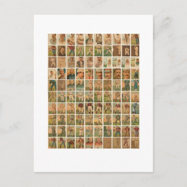 Tarjetas de béisbol, vintage (Anverso)