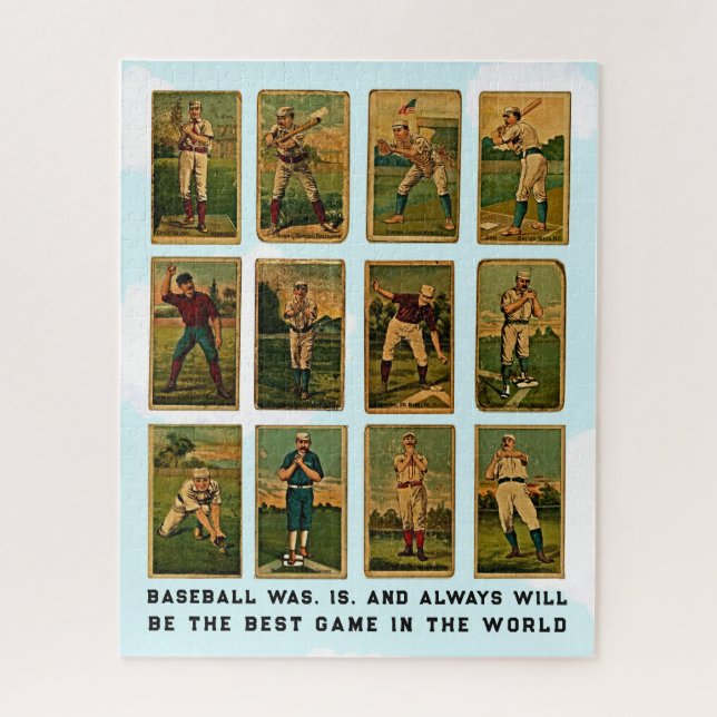 tarjetas de béisbol vintage rompecabezas (Vertical)