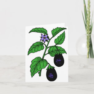 Tarjetas de berenjena