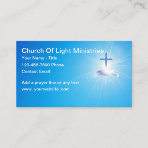 Tarjetas de Biblia de Oración con Tema de Iglesia 