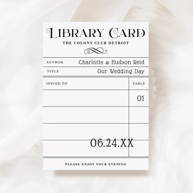 Tarjetas de biblioteca antiguas para tarjetas de a (Subido por el creador)