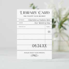 Tarjetas de biblioteca antiguas para tarjetas de a