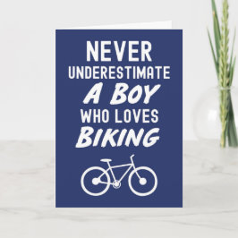 Tarjetas de Bici Azules Marinos Adorables para Beb