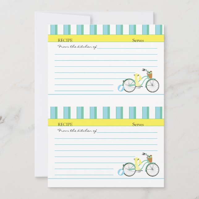 Tarjetas de bicicleta de playa (Anverso)