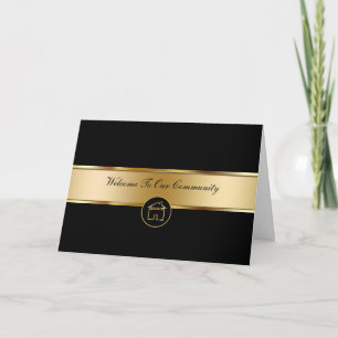 Tarjetas de bienvenida inmobiliaria