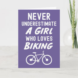 Tarjetas de Biking Rosadas y Lindas para Niñas Beb