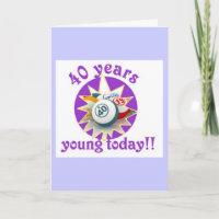Tarjetas de bingo - 40 cumpleaños
