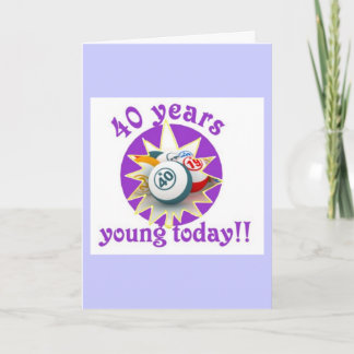Tarjetas de bingo - 40 cumpleaños