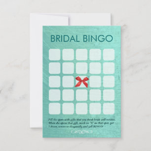 Tarjetas de Bingo Británico Elegante De Mint Green