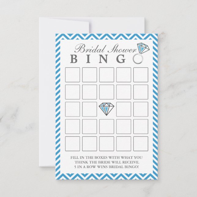 Tarjetas de Bingo de Despedida de Soltera con Raya (Anverso)