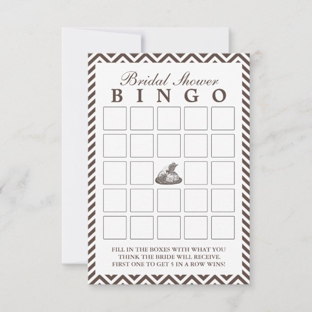 Tarjetas de Bingo de Despedida de Soltera con Somb (Anverso)