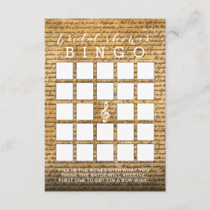 Tarjetas de Bingo de ducha musical casera