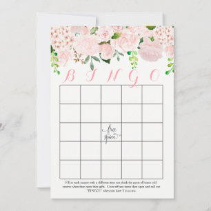 Tarjetas de Bingo Floral Bridal Shower