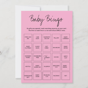 Tarjetas de Bingo para Baby Shower, Bin de Bebe Ún