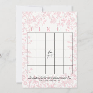 Tarjetas de Bingo para Despedida de Soltera con fl