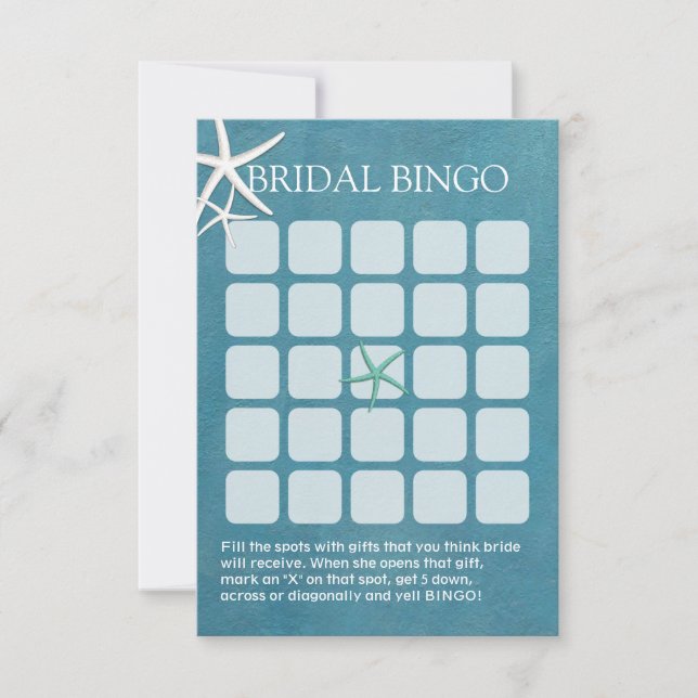 Tarjetas de Bingo para Despedida de Soltera en la  (Anverso)