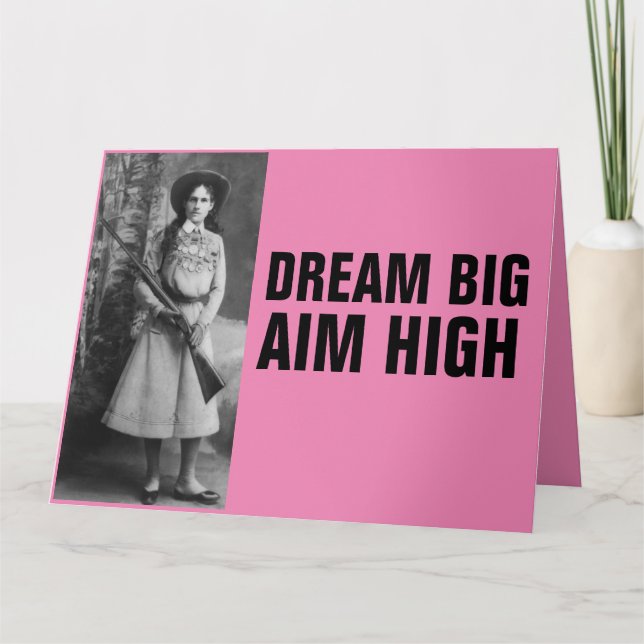 Tarjetas de BIRTHDAY JUMBO de Annie Oakley Funny C (Anverso)