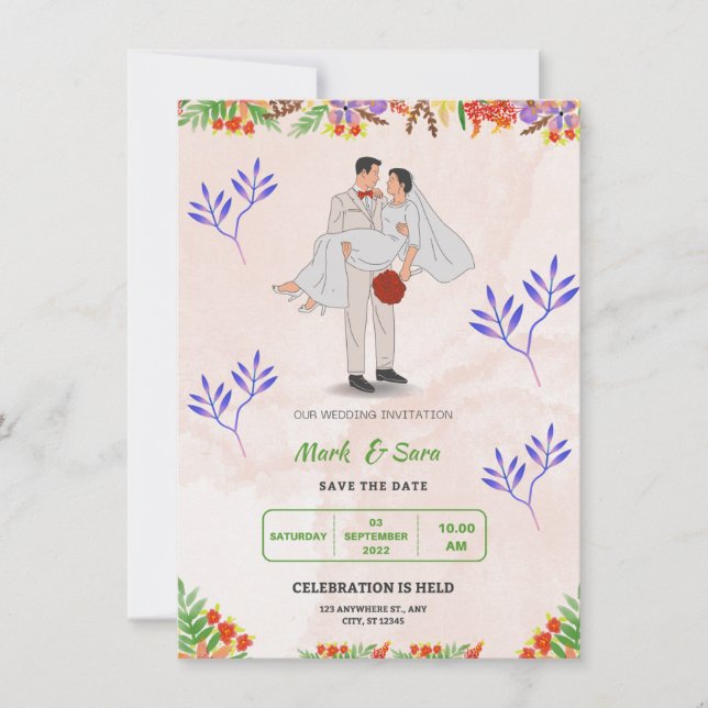 Tarjetas de boda  (Anverso)